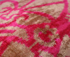 Canvello Decorative Pink Beige Geometric Throw Pillow Down Feather Filled - 16x24 in Canvello