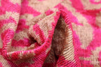 Canvello Decorative Pink Beige Geometric Throw Pillow Down Feather Filled - 16x24 in Canvello
