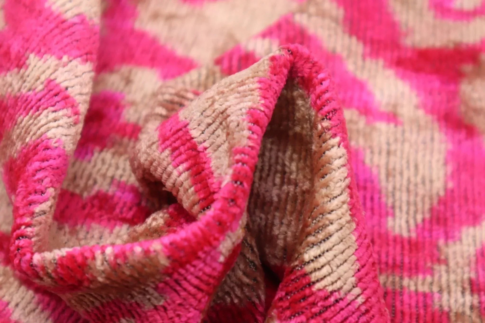 Canvello Decorative Pink Beige Geometric Throw Pillow Down Feather Filled - 16x24 in Canvello