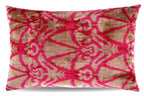 Canvello Decorative Pink Beige Geometric Throw Pillow Down Feather Filled - 16x24 in Canvello