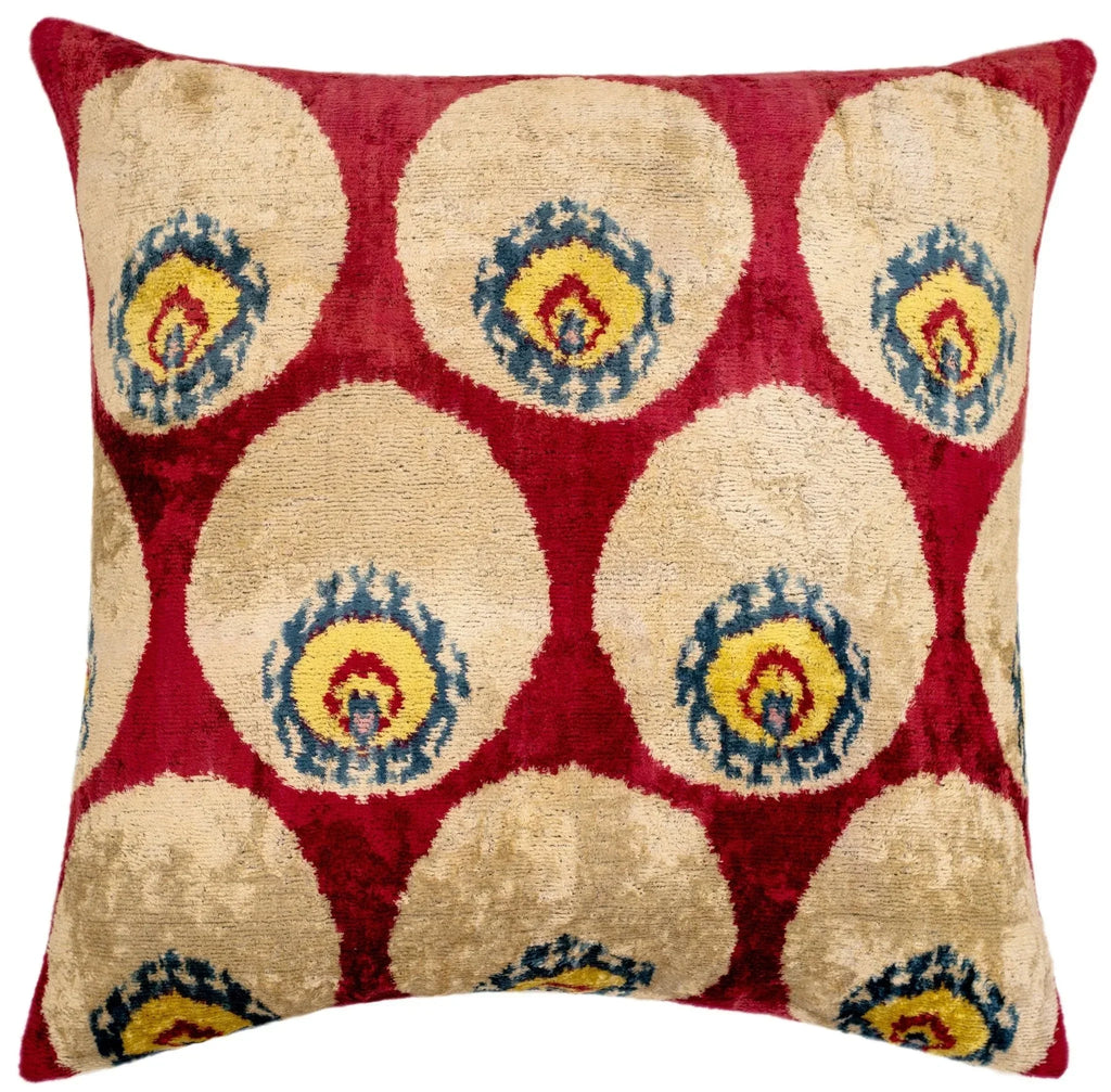 Canvello Decorative Pink Beige Throw Pillow - 24"x24" Canvello