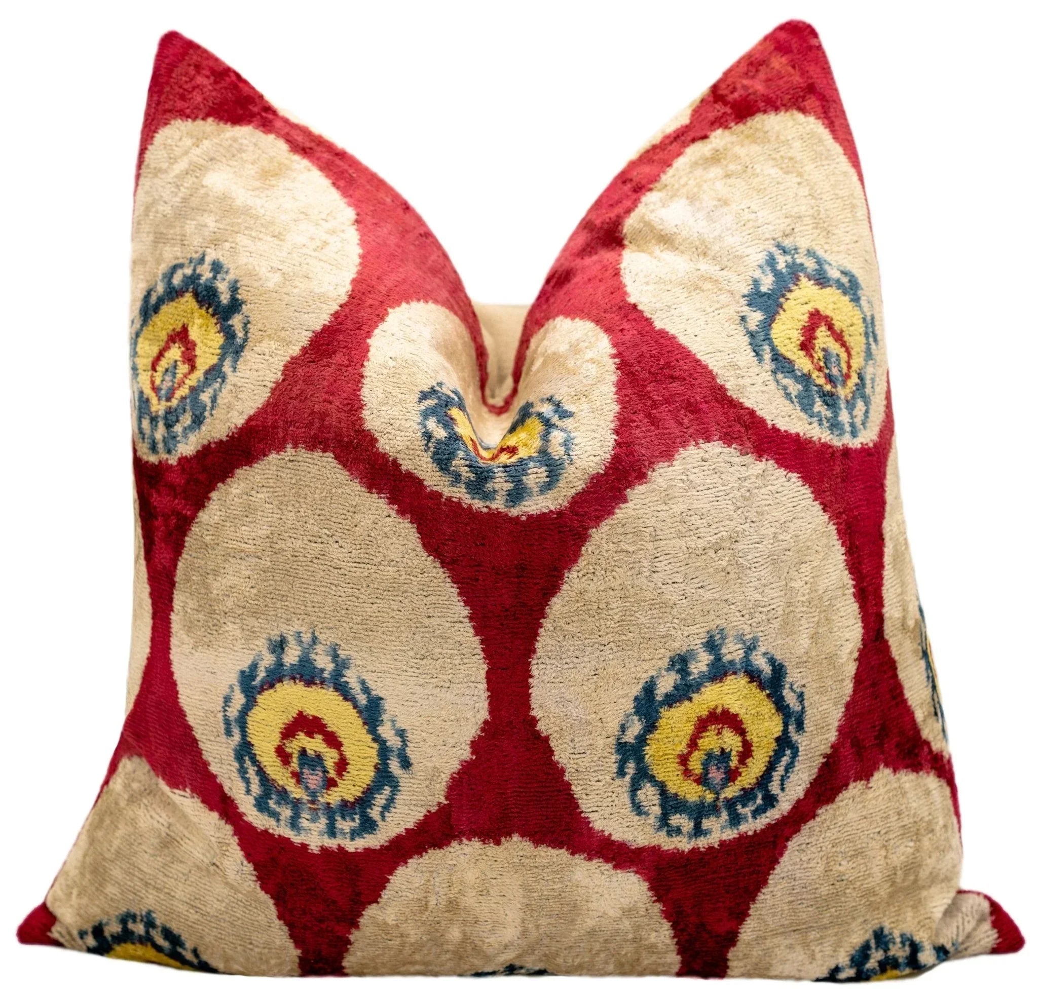 Canvello Decorative Pink Beige Throw Pillow - 24"x24" Canvello