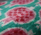 Canvello Decorative Pink Green Pomegranate Pattern Geometric Throw Pillow Down Feather Filled - 16x24 in Canvello
