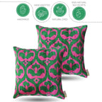Canvello Decorative Pink Pillows For Couch - 18x18 |Set of 2| Canvello