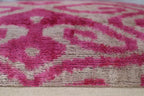 Canvello Decorative Pink Purple Geometric Throw Pillow Down Feather Filled - 16x24 in, detail shot - House Of Avana