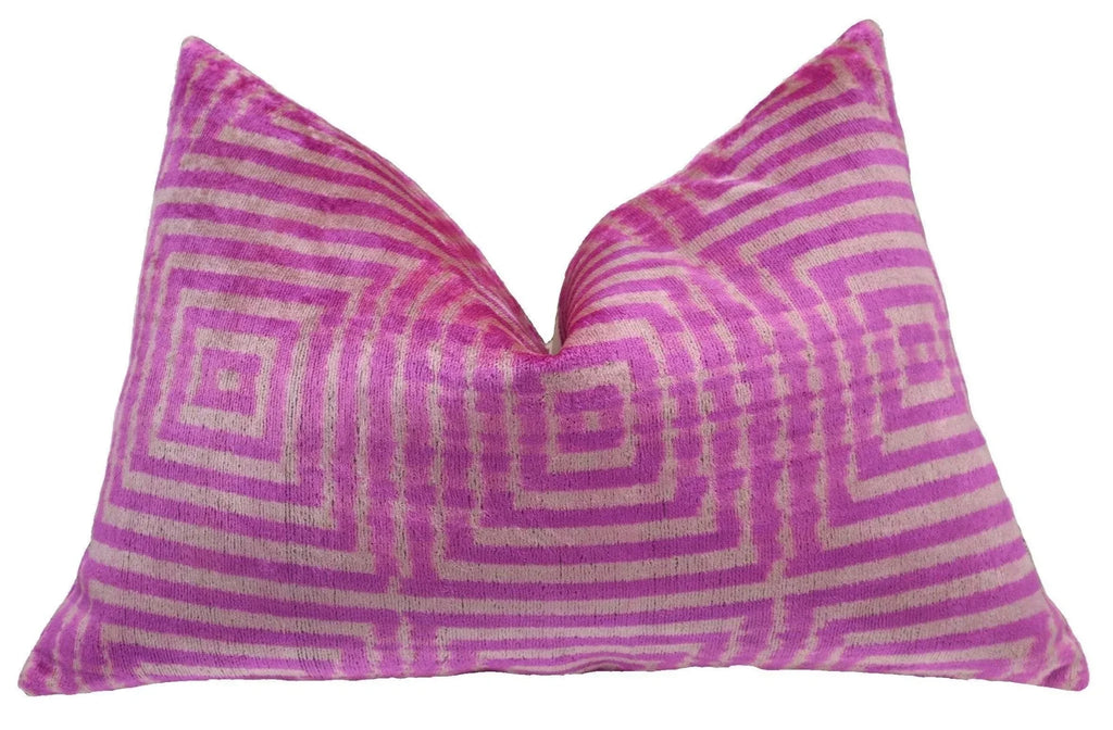 Canvello Decorative Pink Velvet Cushions | 16 x 24 in (40 x 60 cm) Canvello