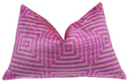 Canvello Decorative Pink Velvet Cushions | 16 x 24 in (40 x 60 cm) Canvello
