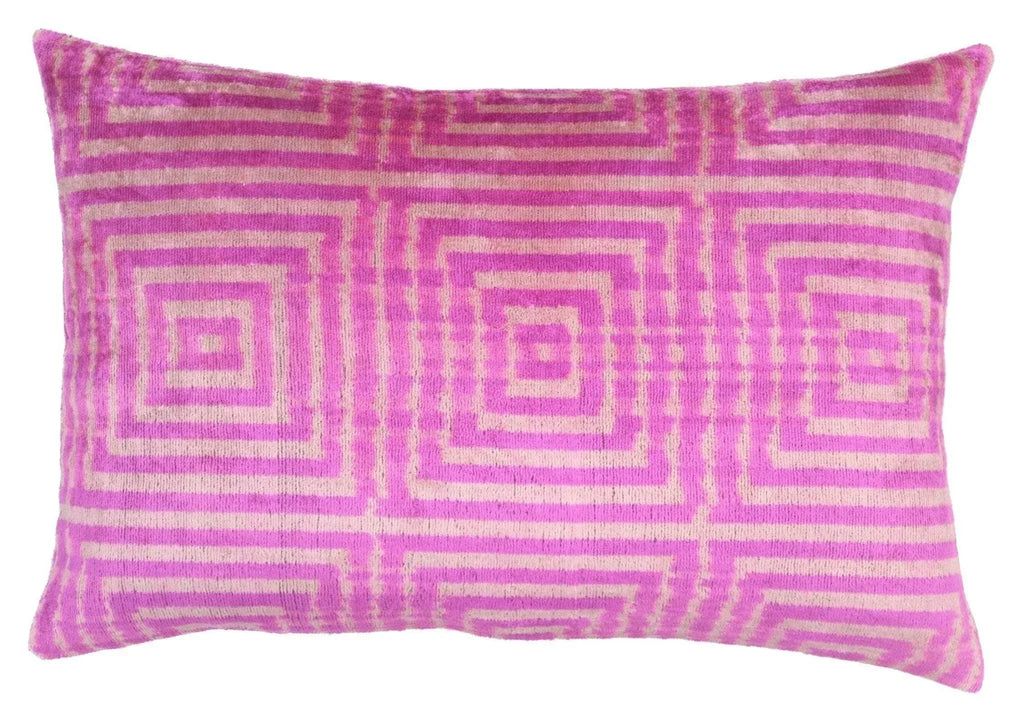 Canvello Decorative Pink Velvet Cushions | 16 x 24 in (40 x 60 cm) Canvello