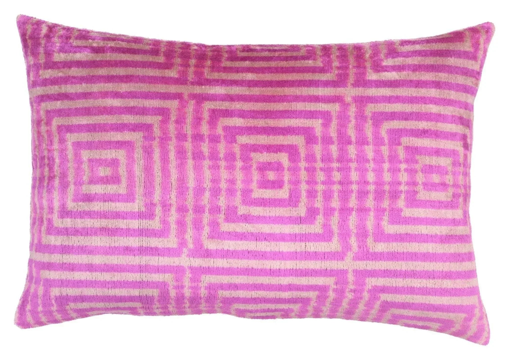 Canvello Decorative Pink Velvet Cushions | 16 x 24 in (40 x 60 cm) Canvello