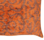 Canvello Decorative Soft Brownish Orange Throw Pillow - 16X24 in Canvello