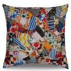Canvello Elegance in Bloom Print Silk Throw Pillow Canvello
