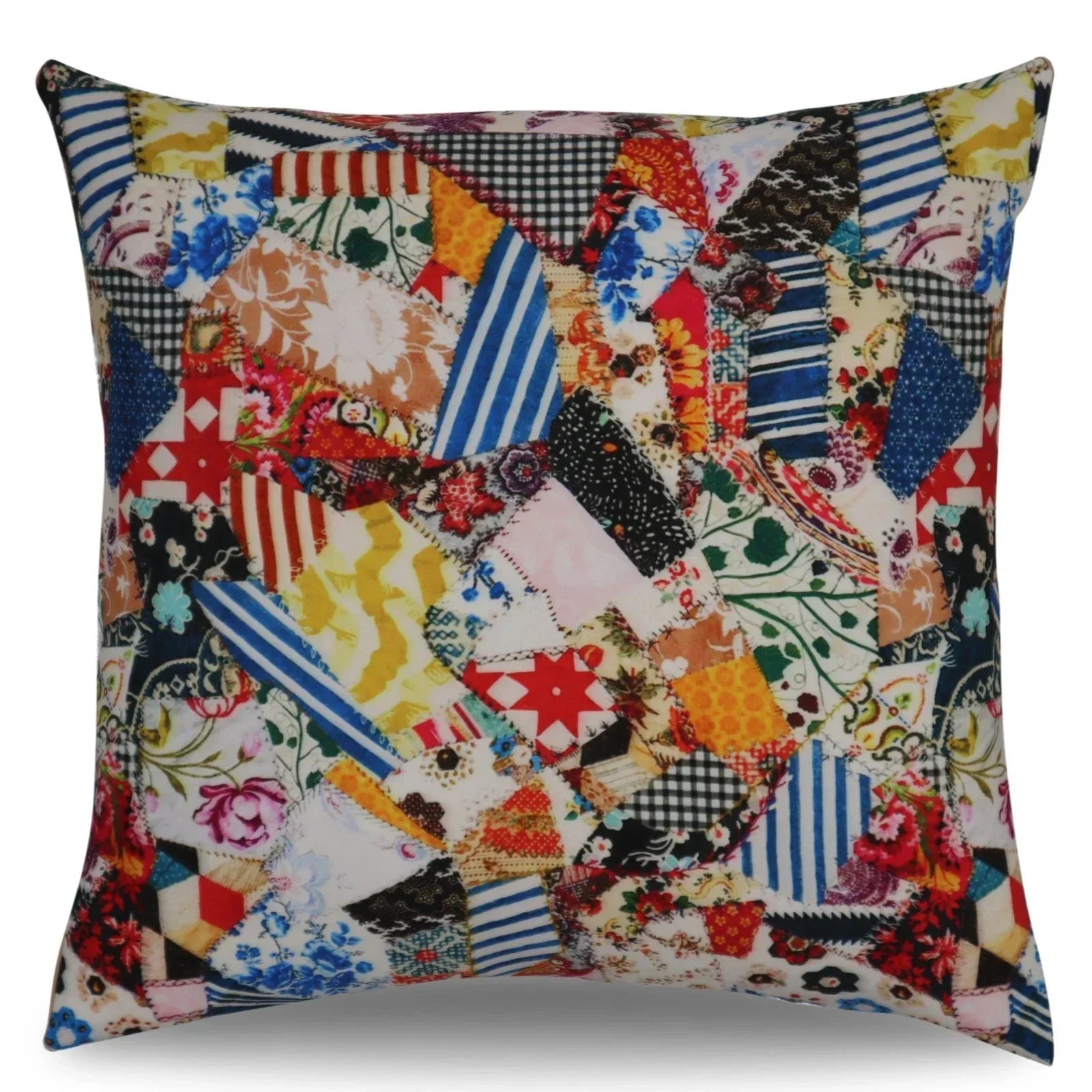 Canvello Elegance in Bloom Print Silk Throw Pillow Canvello