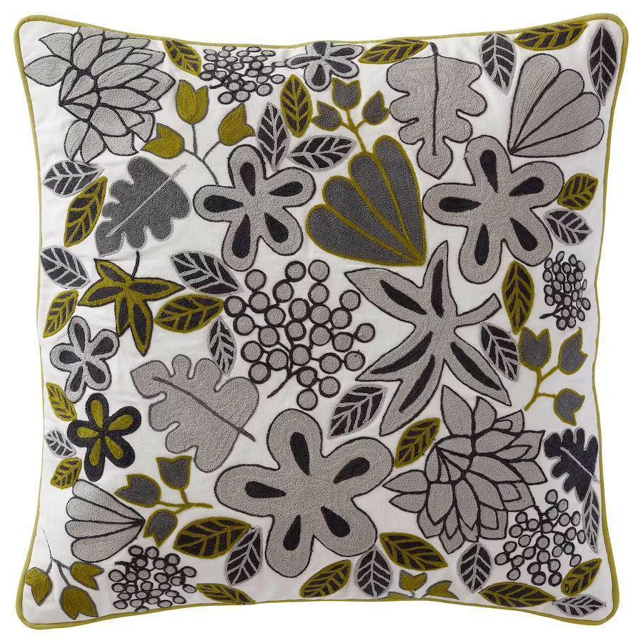 Canvello Floral Hand Embroidered Pillows | 20 X 20 in (50 X 50 cm) Canvello