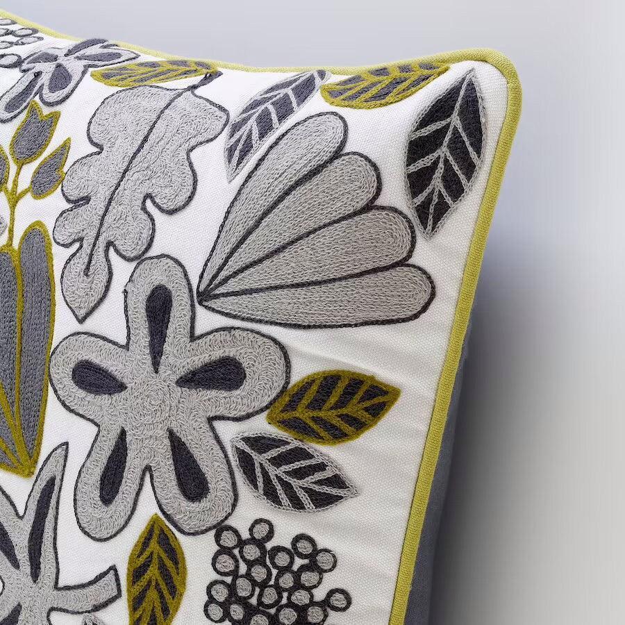 Canvello Floral Hand Embroidered Pillows | 20 X 20 in (50 X 50 cm) Canvello