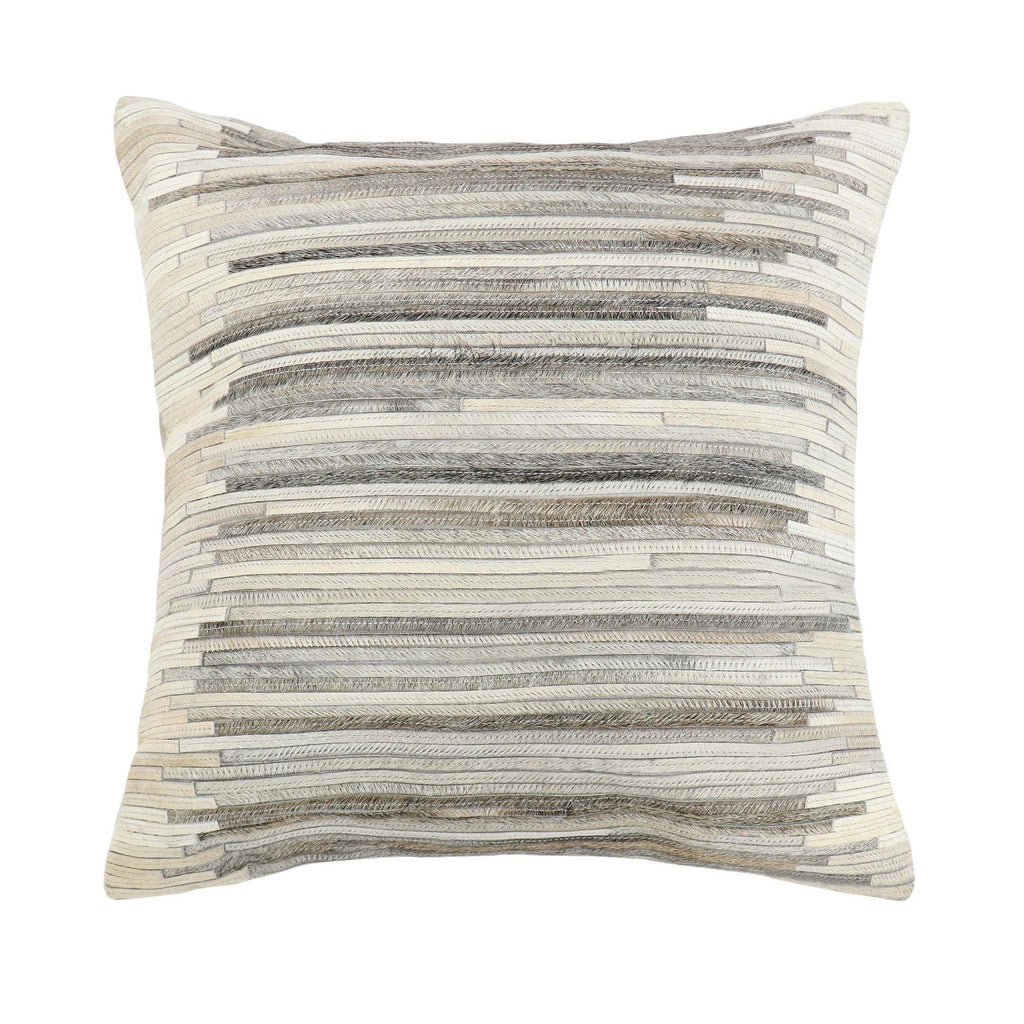 Canvello Galaxy Cowhide Throw Pillow, Ivory Canvello