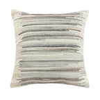 Canvello Galaxy Cowhide Throw Pillow, Ivory Canvello