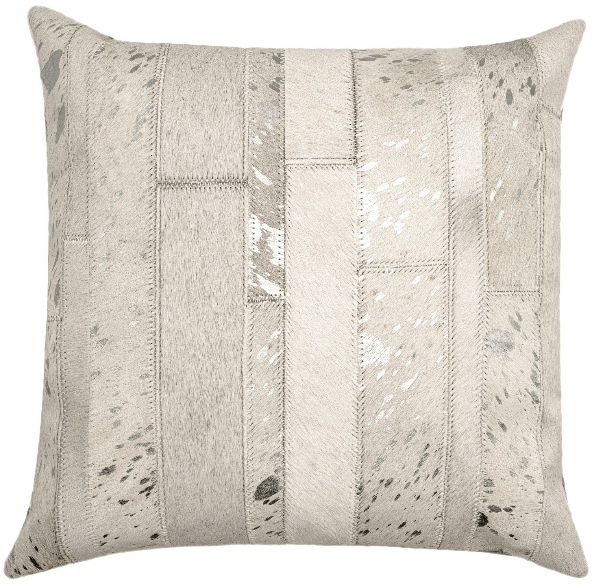 Canvello Genuine Cowhide Leather Decorative Throw Pillows - Handmade Patchwork Boho Accent Pillows for... - House Of Avana