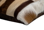 Canvello Genuine Cowhide Leather Decorative Throw Pillows - Handmade Patchwork Boho Accent Pillows For Sofa, Couch, Bed, Chair - Western Southwestern Farmhouse Pillow Covers With Feather Down Insert Included) Canvello
