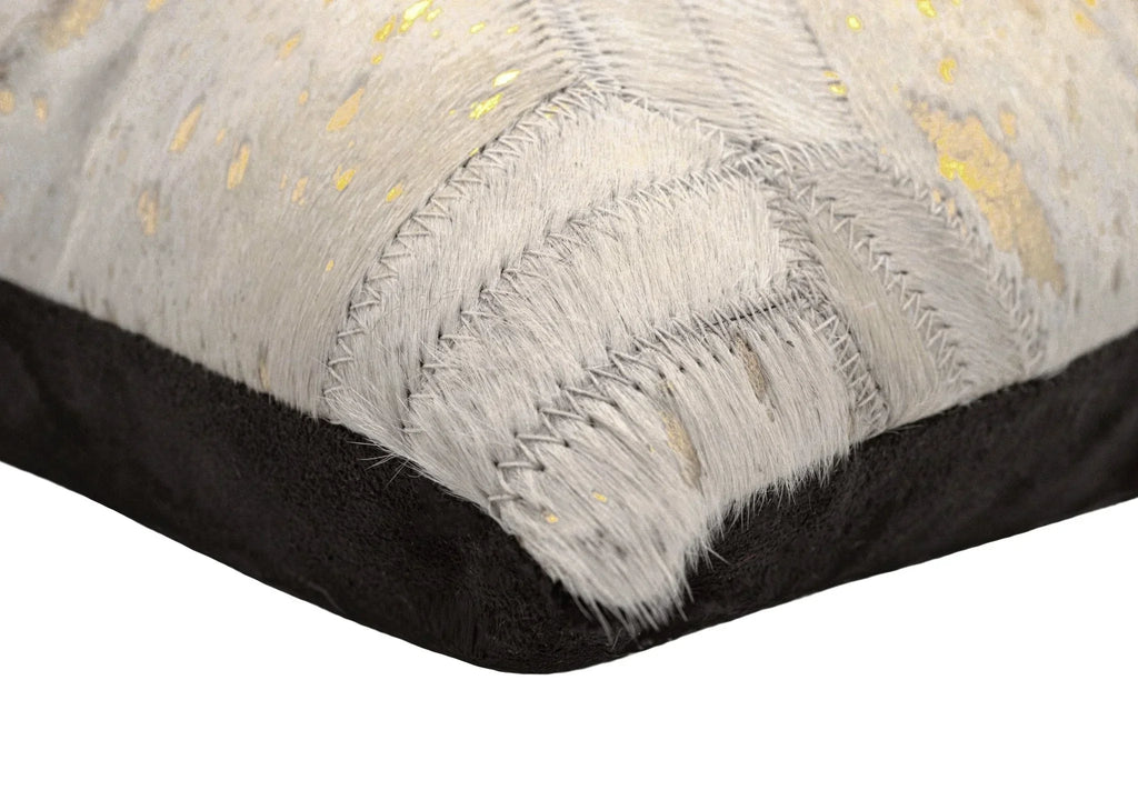 Canvello Genuine Cowhide Leather Decorative Throw Pillows - Handmade Patchwork Boho Accent Pillows For Sofa, Couch, Bed, Chair - Western Southwestern Farmhouse Pillow Covers With Feather Down Insert Included) Canvello