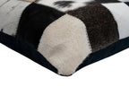Canvello Genuine Cowhide Leather Decorative Throw Pillows - Handmade Patchwork Boho Accent Pillows For Sofa, Couch, Bed, Chair - Western Southwestern Farmhouse Pillow Covers With Feather Down Insert Included Canvello