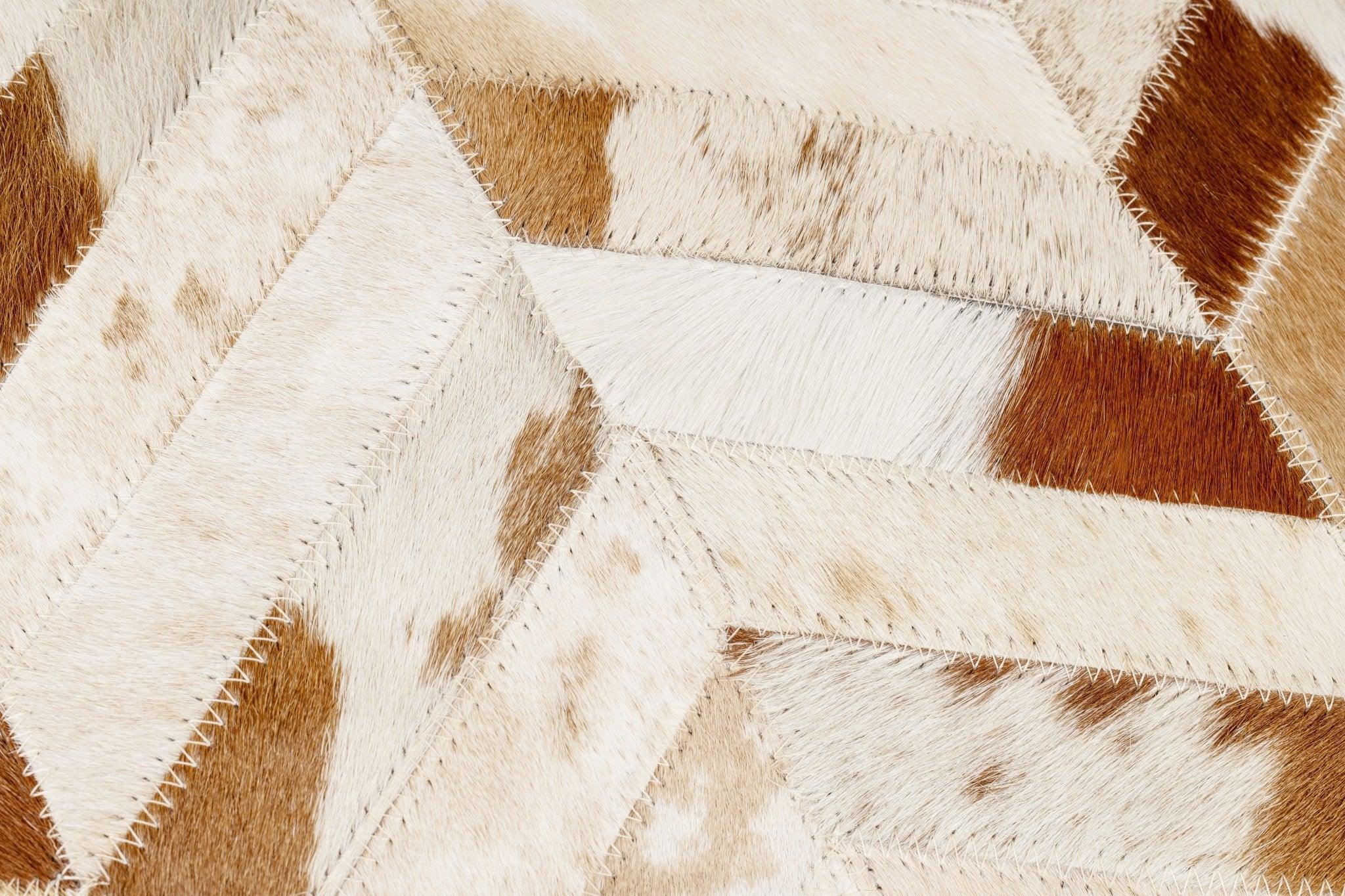 Canvello Genuine Cowhide Leather Decorative Throw Pillows - Handmade Patchwork Boho Accent Pillows For Sofa, Couch, Bed, Chair - Western Southwestern Farmhouse Pillow Covers With Feather Down Insert Included Canvello