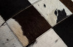 Canvello Genuine Cowhide Leather Decorative Throw Pillows - Handmade Patchwork Boho Accent Pillows For Sofa, Couch, Bed, Chair - Western Southwestern Farmhouse Pillow Covers With Feather Down Insert Included Canvello