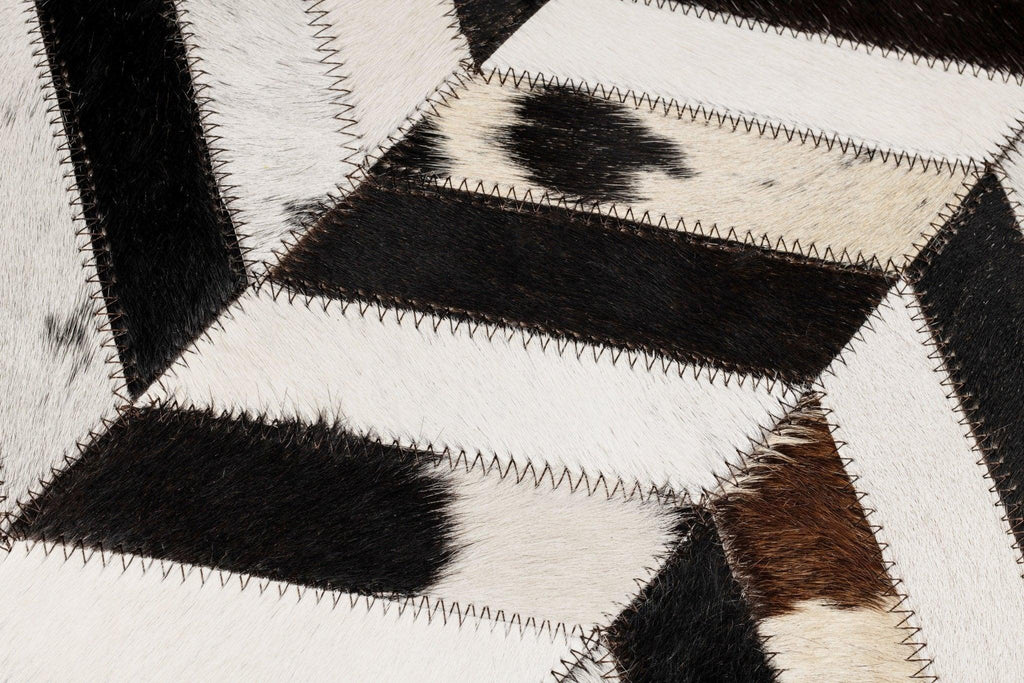 Canvello Genuine Cowhide Leather Decorative Throw Pillows - Handmade Patchwork Boho Accent Pillows For Sofa, Couch, Bed, Chair - Western Southwestern Farmhouse Pillow Covers With Feather Down Insert Included Canvello