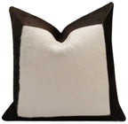 Canvello Genuine Cowhide Leather Decorative Throw Pillows - Handmade Patchwork Boho Accent Pillows For Sofa, Couch, Bed, Chair - Western Southwestern Farmhouse Pillow Covers With Feather Down Insert Included) Canvello