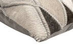 Canvello Genuine Cowhide Leather Decorative Throw Pillows - Handmade Patchwork Boho Accent Pillows For Sofa, Couch, Bed, Chair - Western Southwestern Farmhouse Pillow Covers With Feather Down Insert Included Canvello