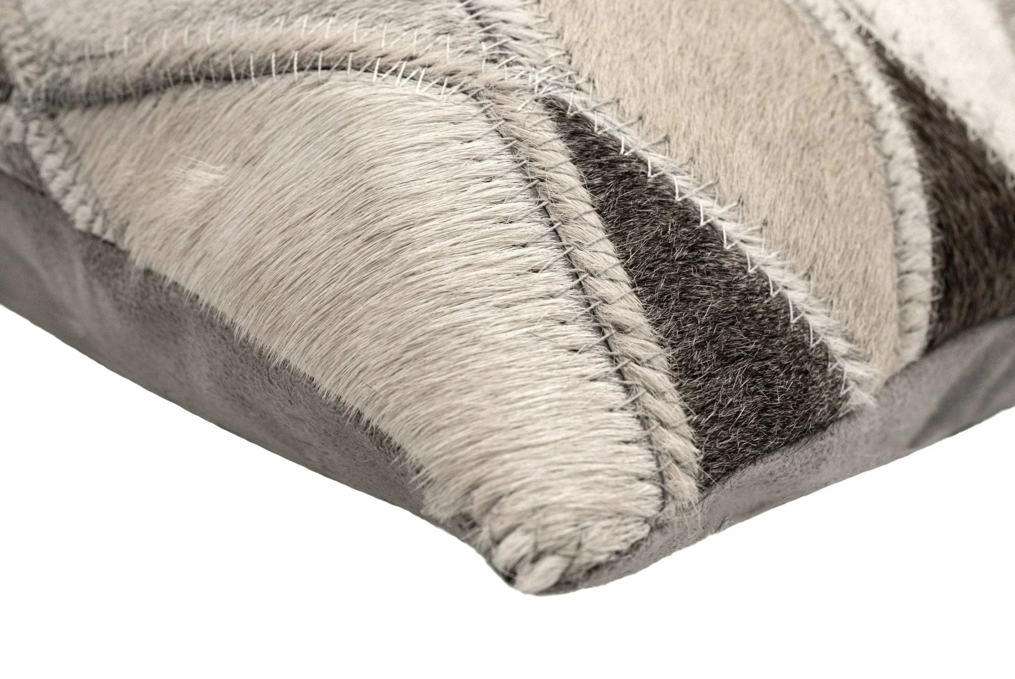 Canvello Genuine Cowhide Leather Decorative Throw Pillows - Handmade Patchwork Boho Accent Pillows For Sofa, Couch, Bed, Chair - Western Southwestern Farmhouse Pillow Covers With Feather Down Insert Included Canvello