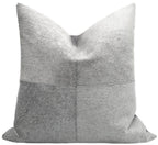 Canvello Genuine Cowhide Leather Decorative Throw Pillows - Handmade Patchwork Boho Accent Pillows For Sofa, Couch, Bed, Chair - Western Southwestern Farmhouse Pillow Covers With Feather Down Insert Included) Canvello