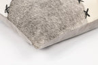 Canvello Genuine Cowhide Leather Decorative Throw Pillows - Handmade Patchwork Boho Accent Pillows For Sofa, Couch, Bed, Chair - Western Southwestern Farmhouse Pillow Covers With Feather Down Insert Included Canvello