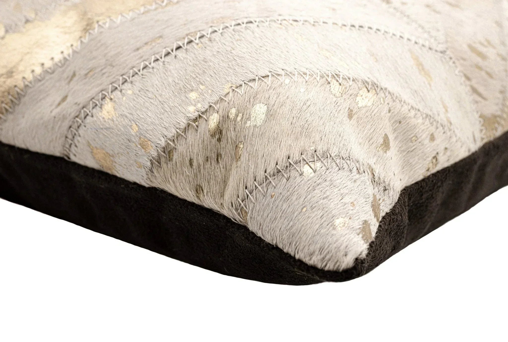 Canvello Genuine Cowhide Leather Decorative Throw Pillows - Handmade Patchwork Boho Accent Pillows For Sofa, Couch, Bed, Chair - Western Southwestern Farmhouse Pillow Covers With Feather Down Insert Included Canvello