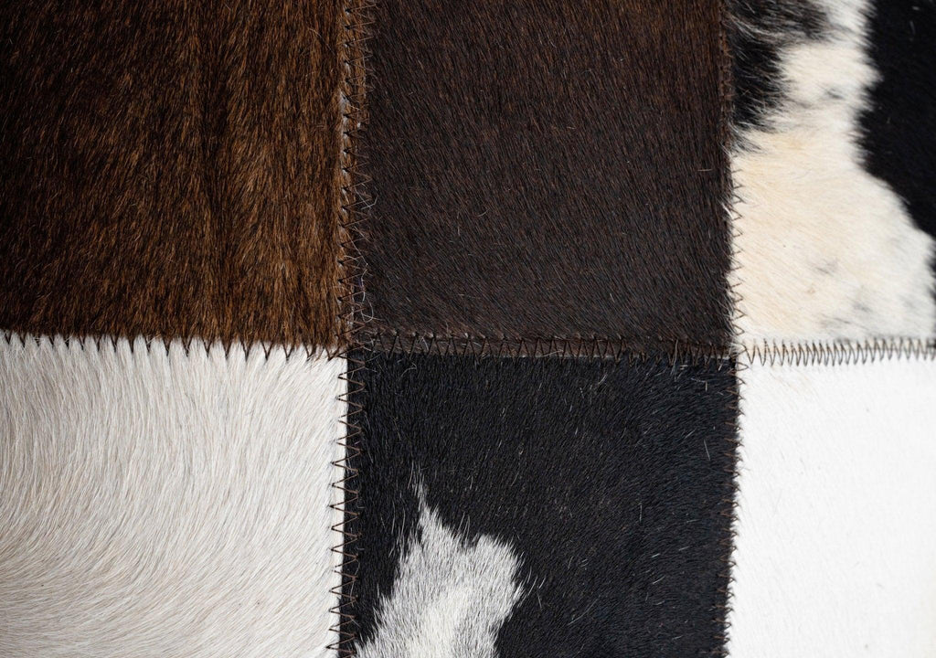 Canvello Genuine Cowhide Leather Decorative Throw Pillows - Handmade Patchwork Boho Accent Pillows For Sofa, Couch, Bed, Chair - Western Southwestern Farmhouse Pillow Covers With Feather Down Insert Included Canvello