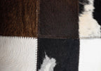 Canvello Genuine Cowhide Leather Decorative Throw Pillows - Handmade Patchwork Boho Accent Pillows For Sofa, Couch, Bed, Chair - Western Southwestern Farmhouse Pillow Covers With Feather Down Insert Included Canvello