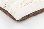 Canvello Genuine Cowhide Leather Decorative Throw Pillows - Handmade Patchwork Boho Accent Pillows For Sofa, Couch, Bed, Chair - Western Southwestern Farmhouse Pillow Covers With Feather Down Insert Included Canvello