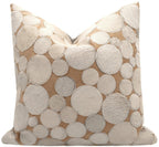 Canvello Genuine Cowhide Leather Decorative Throw Pillows - Handmade Patchwork Boho Accent Pillows For Sofa, Couch, Bed, Chair - Western Southwestern Farmhouse Pillow Covers With Feather Down Insert Included Canvello