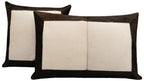 Canvello Genuine Cowhide Leather Decorative Throw Pillows - Handmade Patchwork Boho Accent Pillows For Sofa, Couch, Bed, Chair - Western Southwestern Farmhouse Pillow Covers With Feather Down Insert Included) Canvello