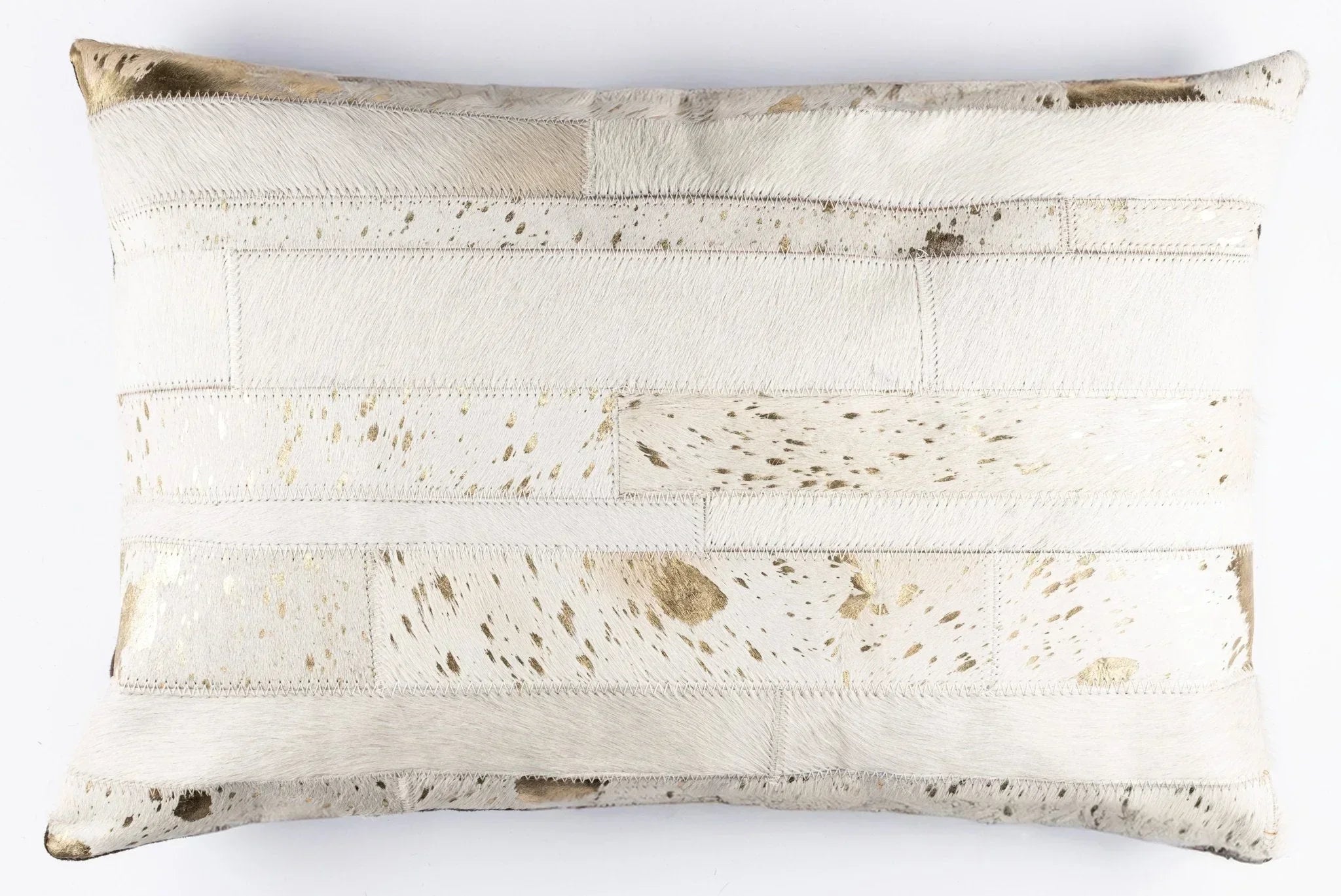 Canvello Genuine Cowhide Leather Decorative Throw Pillows - Handmade Patchwork Boho Accent Pillows For Sofa, Couch, Bed, Chair - Western Southwestern Farmhouse Pillow Covers With Feather Down Insert Included Canvello