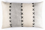 Canvello Genuine Cowhide Leather Decorative Throw Pillows - Handmade Patchwork Boho Accent Pillows For Sofa, Couch, Bed, Chair - Western Southwestern Farmhouse Pillow Covers With Feather Down Insert Included Canvello