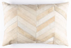 Canvello Genuine Cowhide Leather Decorative Throw Pillows - Handmade Patchwork Boho Accent Pillows For Sofa, Couch, Bed, Chair - Western Southwestern Farmhouse Pillow Covers With Feather Down Insert Included Canvello