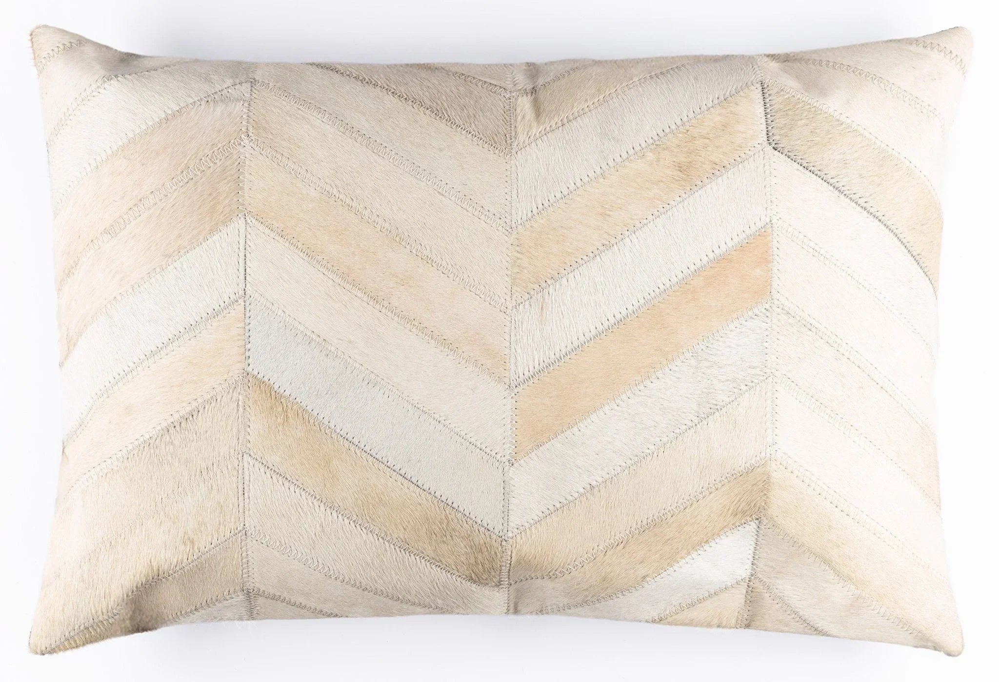Canvello Genuine Cowhide Leather Decorative Throw Pillows - Handmade Patchwork Boho Accent Pillows For Sofa, Couch, Bed, Chair - Western Southwestern Farmhouse Pillow Covers With Feather Down Insert Included Canvello