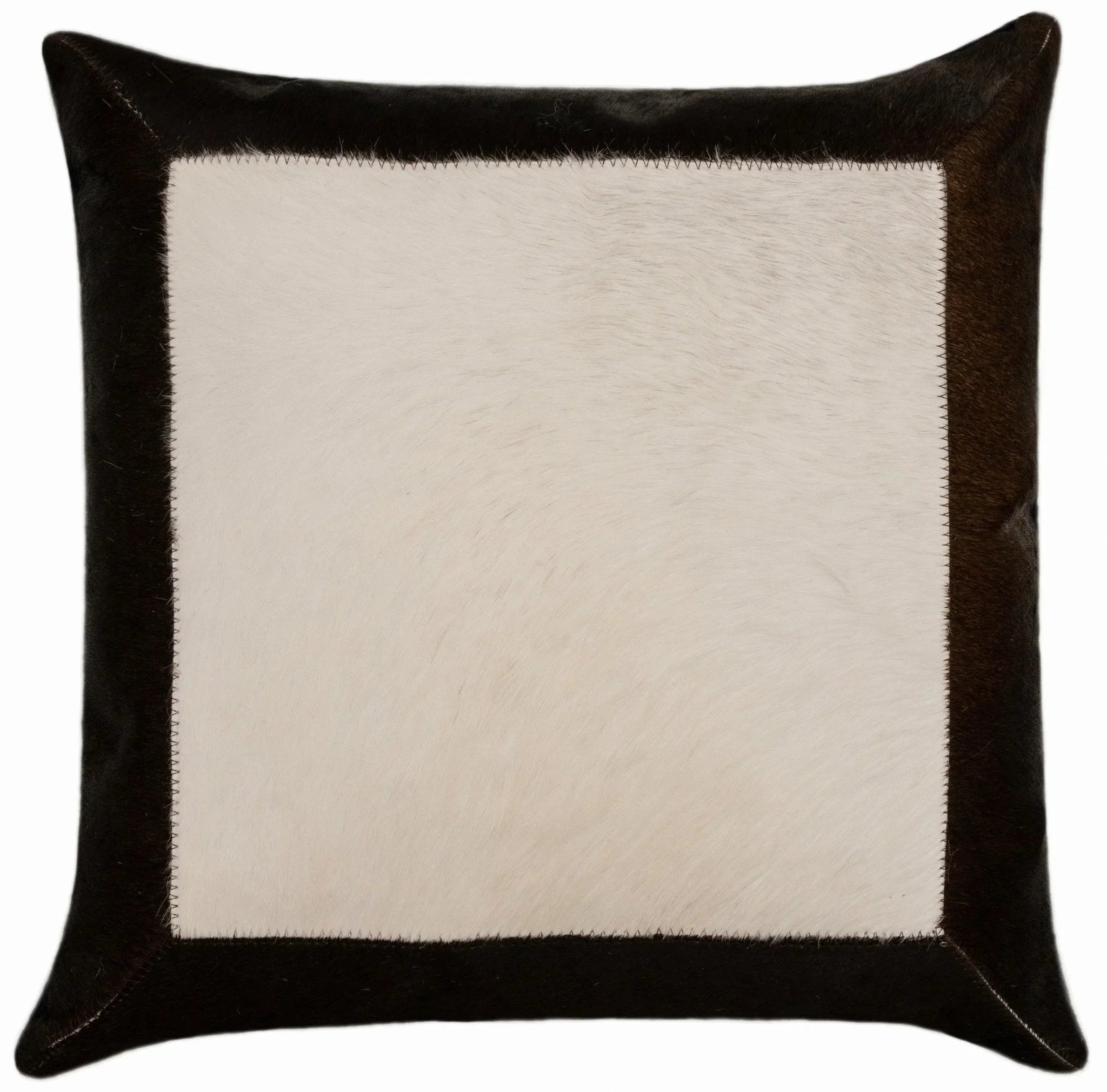 Canvello Genuine Cowhide Leather Decorative Throw Pillows - Handmade Patchwork Boho Accent Pillows For Sofa, Couch, Bed, Chair - Western Southwestern Farmhouse Pillow Covers With Feather Down Insert Included) Canvello