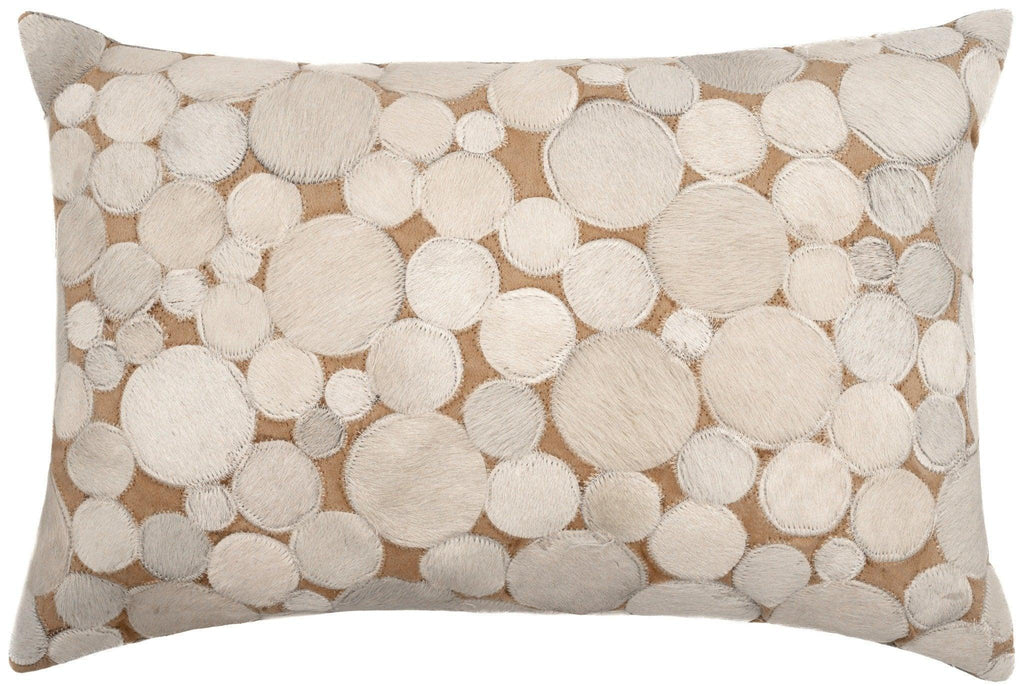 Canvello Genuine Cowhide Leather Decorative Throw Pillows - Handmade Patchwork Boho Accent Pillows For Sofa, Couch, Bed, Chair - Western Southwestern Farmhouse Pillow Covers With Feather Down Insert Included Canvello