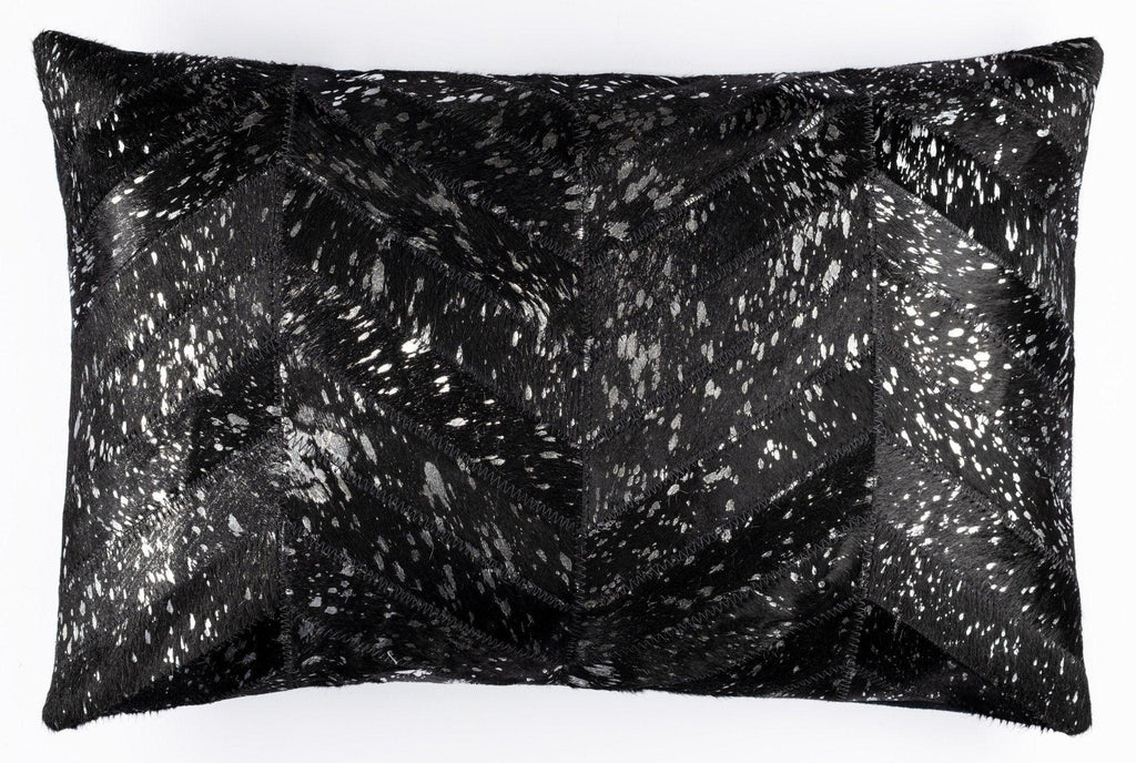 Canvello Genuine Cowhide Leather Decorative Throw Pillows - Handmade Patchwork Boho Accent Pillows For Sofa, Couch, Bed, Chair - Western Southwestern Farmhouse Pillow Covers With Feather Down Insert Included Canvello