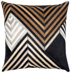 Canvello Genuine Cowhide Leather Decorative Throw Pillows - Handmade Patchwork Boho Accent Pillows For Sofa, Couch, Bed, Chair - Western Southwestern Farmhouse Pillow Covers With Feather Down Insert Included) Canvello