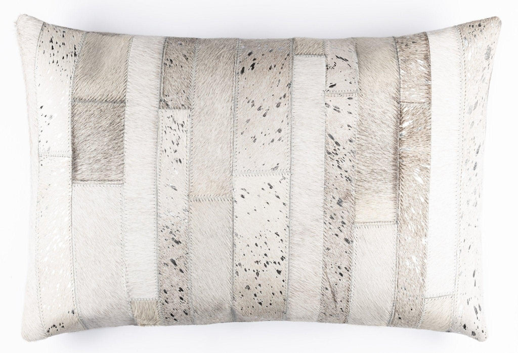 Canvello Genuine Cowhide Leather Decorative Throw Pillows - Handmade Patchwork Boho Accent Pillows For Sofa, Couch, Bed, Chair - Western Southwestern Farmhouse Pillow Covers With Feather Down Insert Included Canvello