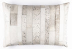 Canvello Genuine Cowhide Leather Decorative Throw Pillows - Handmade Patchwork Boho Accent Pillows For Sofa, Couch, Bed, Chair - Western Southwestern Farmhouse Pillow Covers With Feather Down Insert Included Canvello