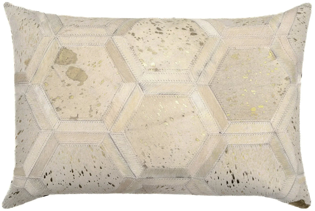Canvello Genuine Cowhide Leather Decorative Throw Pillows - Handmade Patchwork Boho Accent Pillows For Sofa, Couch, Bed, Chair - Western Southwestern Farmhouse Pillow Covers With Feather Down Insert Included) Canvello