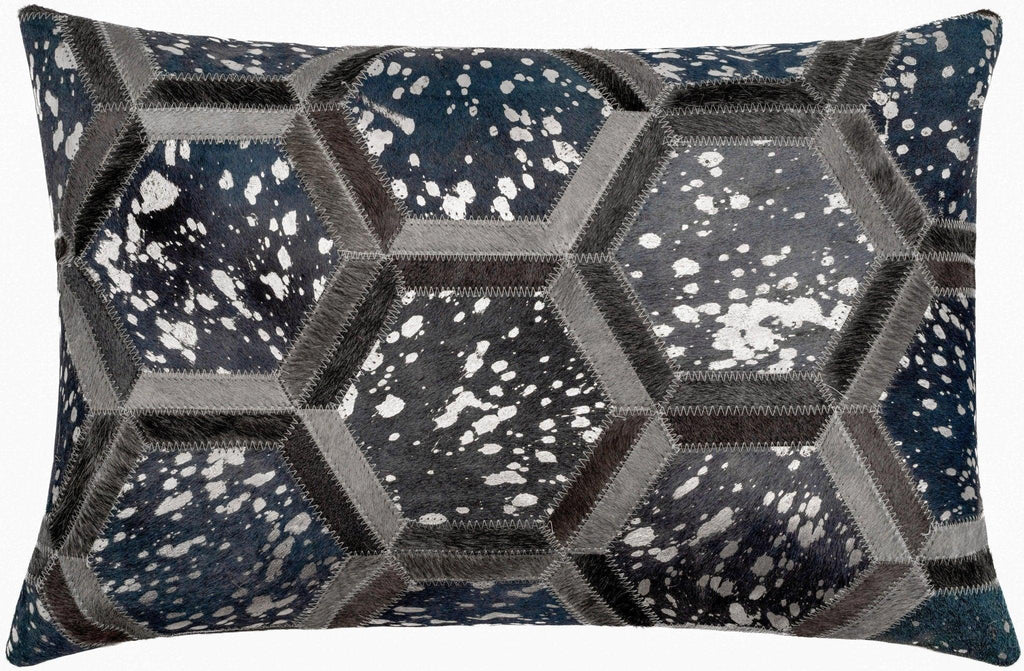 Canvello Genuine Cowhide Leather Decorative Throw Pillows - Handmade Patchwork Boho Accent Pillows For Sofa, Couch, Bed, Chair - Western Southwestern Farmhouse Pillow Covers With Feather Down Insert Included Canvello